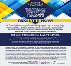 Registration Now Open: NYS 2019 Clinical Conference on HIV & HCV